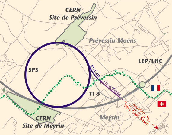 Implantation du projet CNGS au CERN